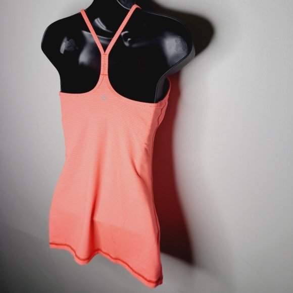 SOLD Lululemon Power Y Tank - Very Light Striped Flare - Picture 4 of 7